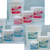 white icing bucket collage